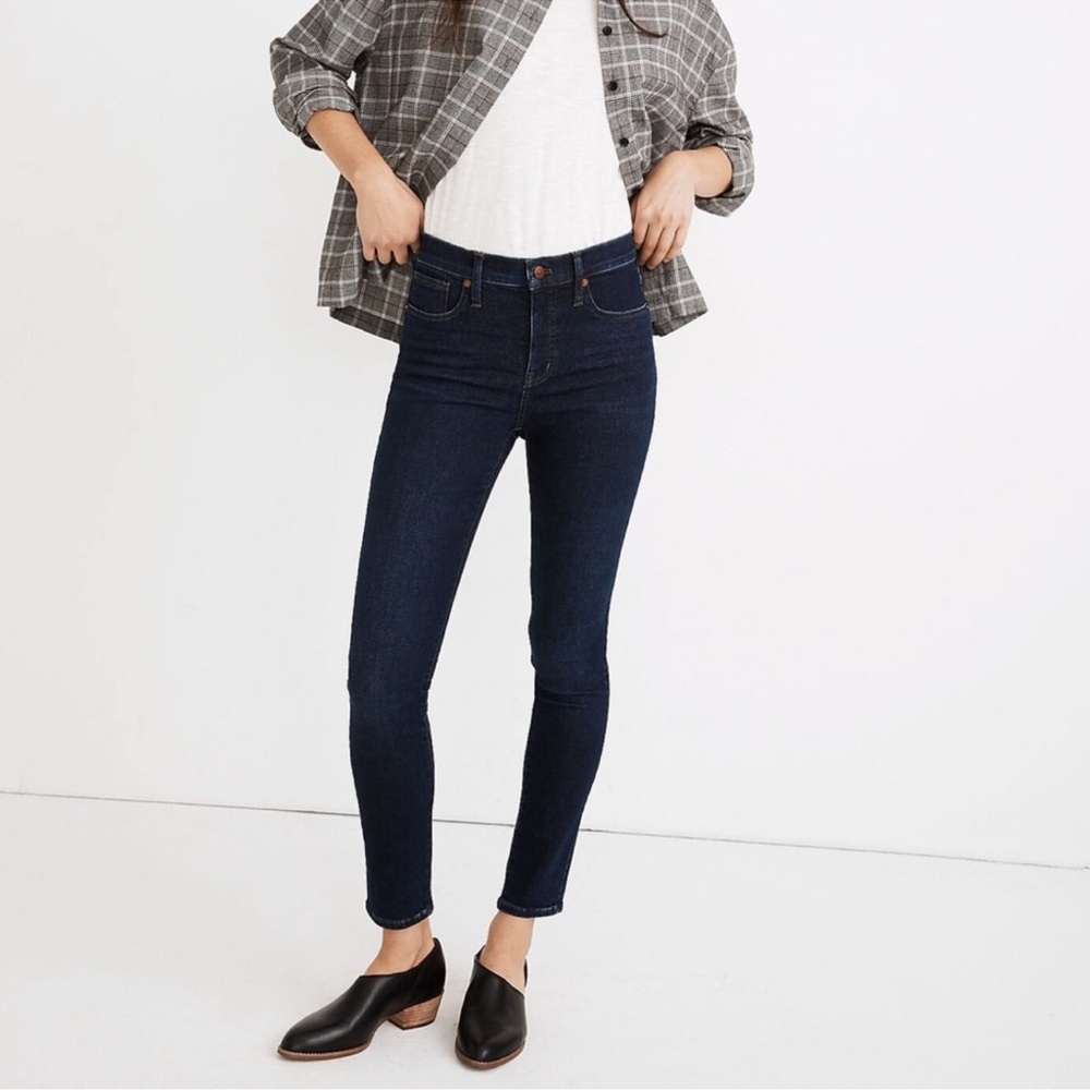 Madewell 9" Mid-Rise Skinny Jeans in Orland Wash TENCEL™ Denim Edition Size 30